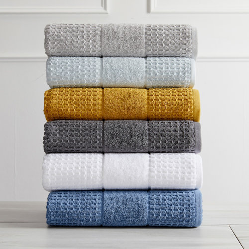 Wade Logan® Aneko 100% Cotton Waffle Bath Towels & Reviews | Wayfair